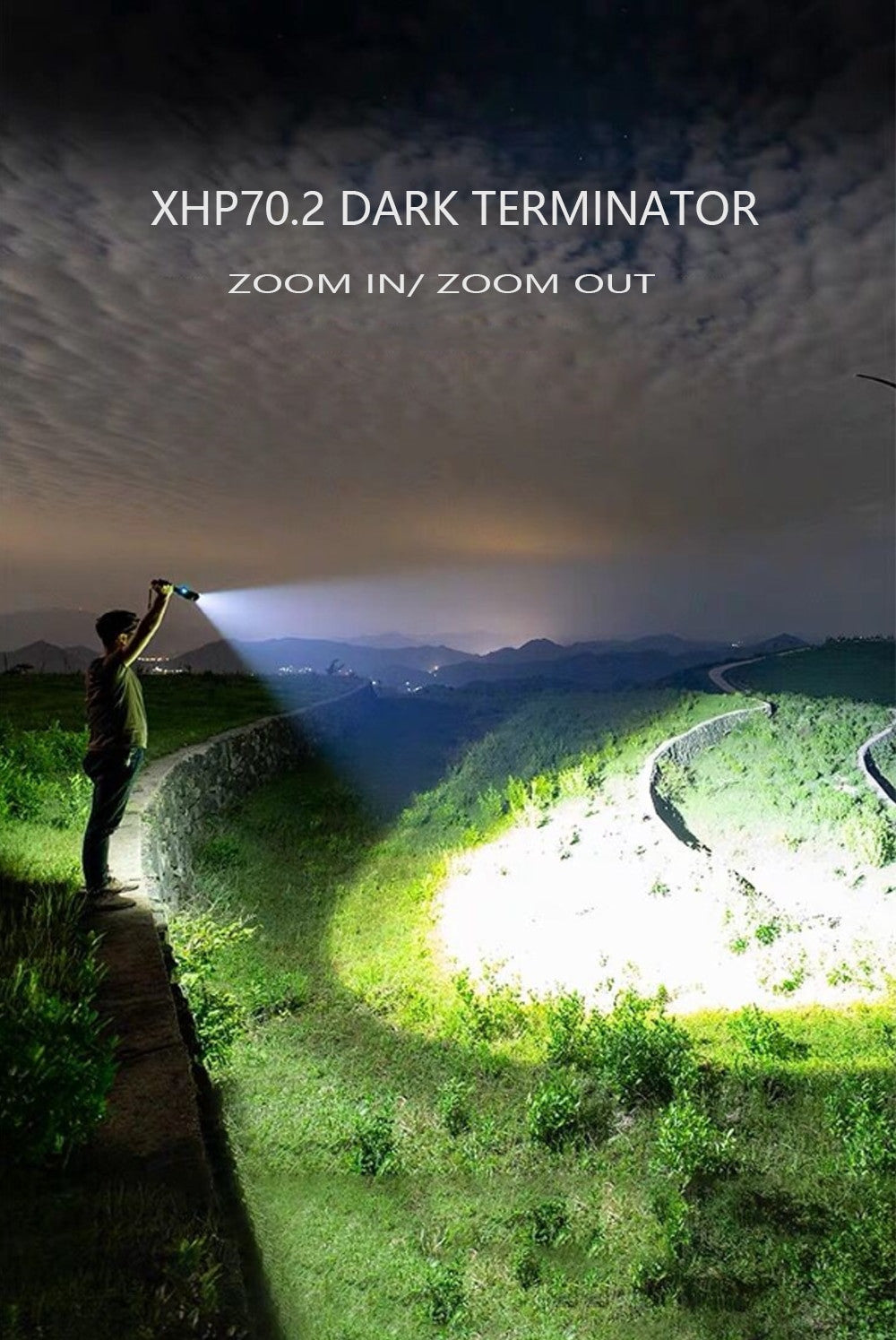 250000cd 1000m XHP90.2 most powerful led flashlight usb Zoom Tactical torch