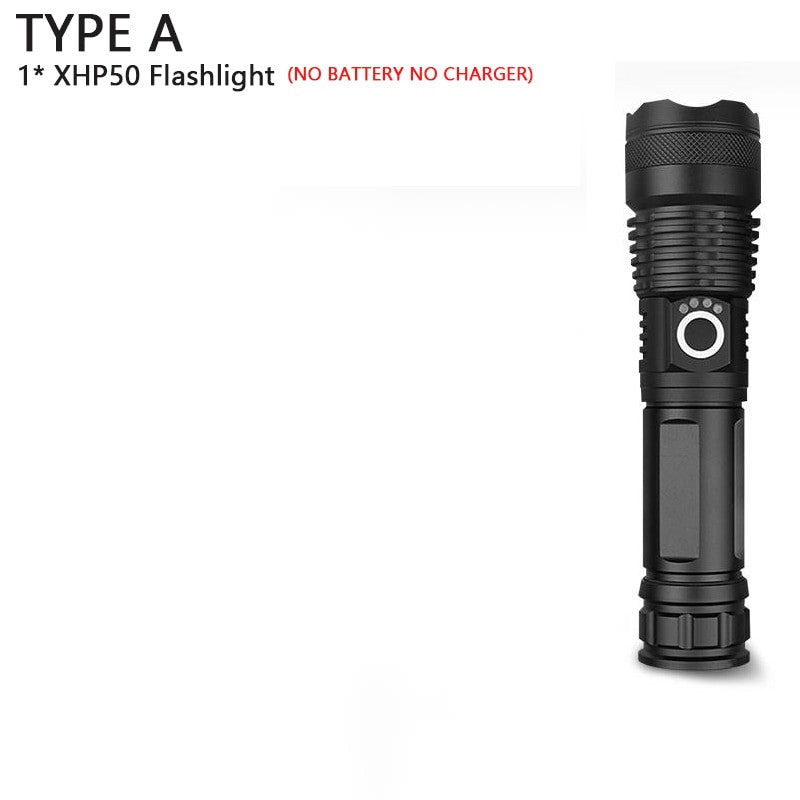 250000cd 1000m XHP90.2 most powerful led flashlight usb Zoom Tactical torch